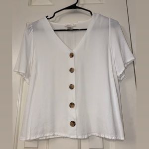 White button up top